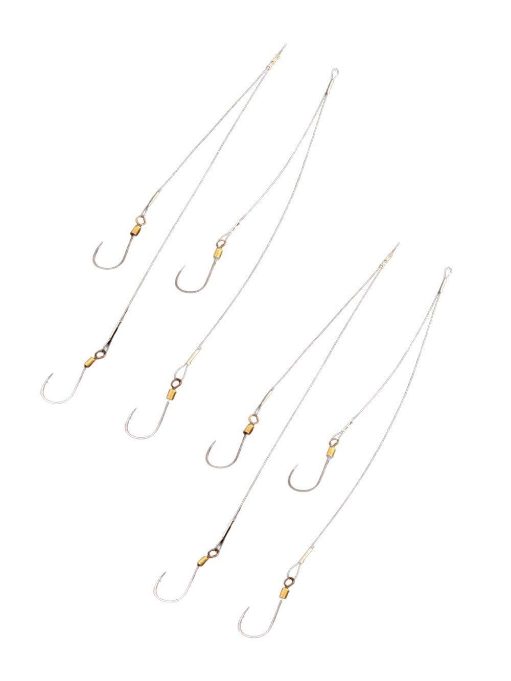 Amazon | 【sea grip】 ワイヤーハリス 2本針 4本セット 伊勢尼16号